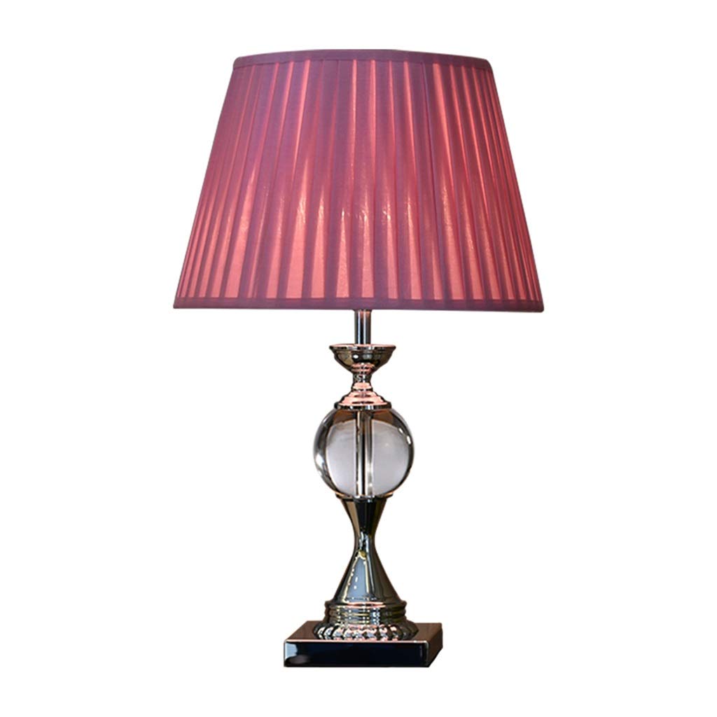 Crystal Table Lamp - Modern Desk Lamp for Living Room, Bedroom & Office, Small Nightstand Lamp with Warm Light for Reading, Study, or Decor (Red) - Perfect for Cozy Nights & Stylish Home Accents