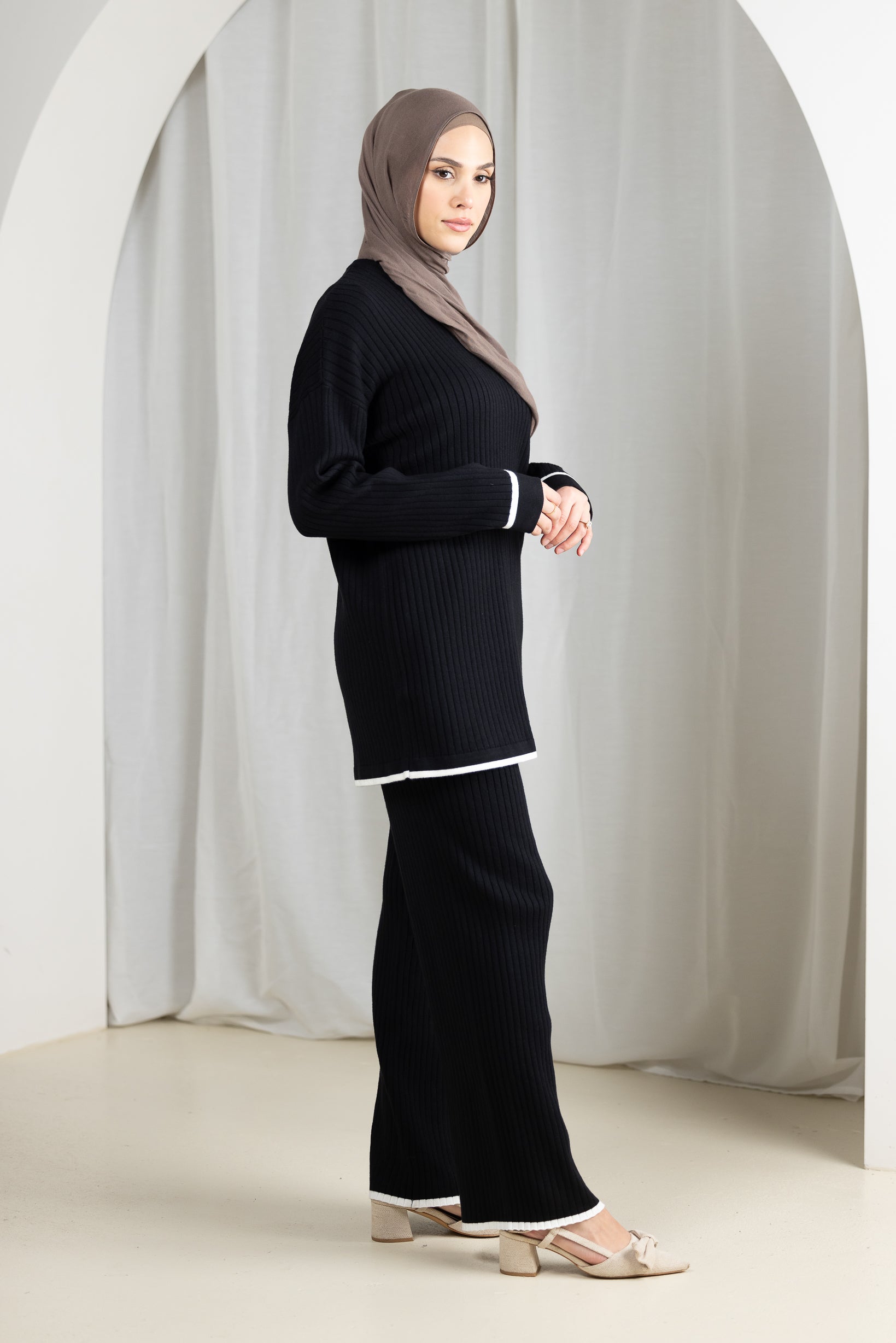 Daria Knit Top and Pants Set for Women - Soft Comfortable Outfit for Casual Wear, Lounge, and Travel