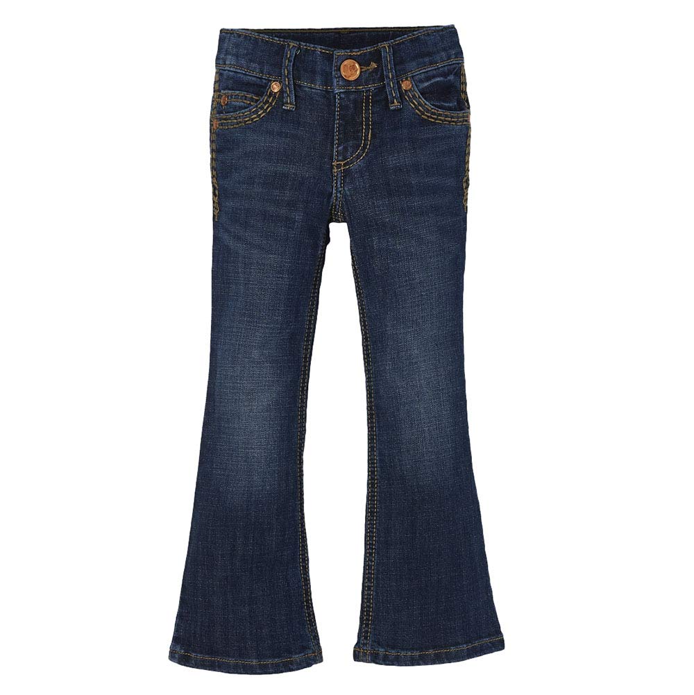 Wrangler Girls' Western Boot Cut Jeans - Classic Denim Pants for Cowgirl Style | Perfect for School, Rodeo & Everyday Wear