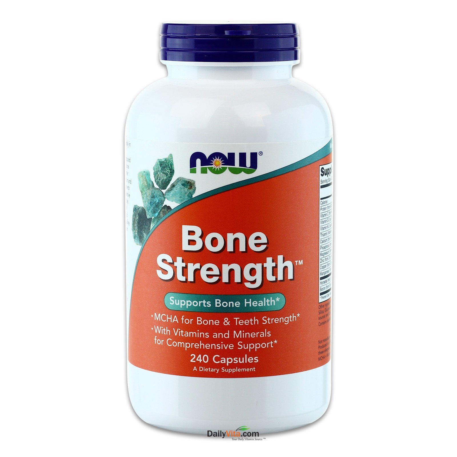 Now Foods Bone Strength Supplement - 240 Capsules per Bottle, Value Pack of 5 Bottles | Supports Bone Health & Joint Function for Active Adults & Seniors