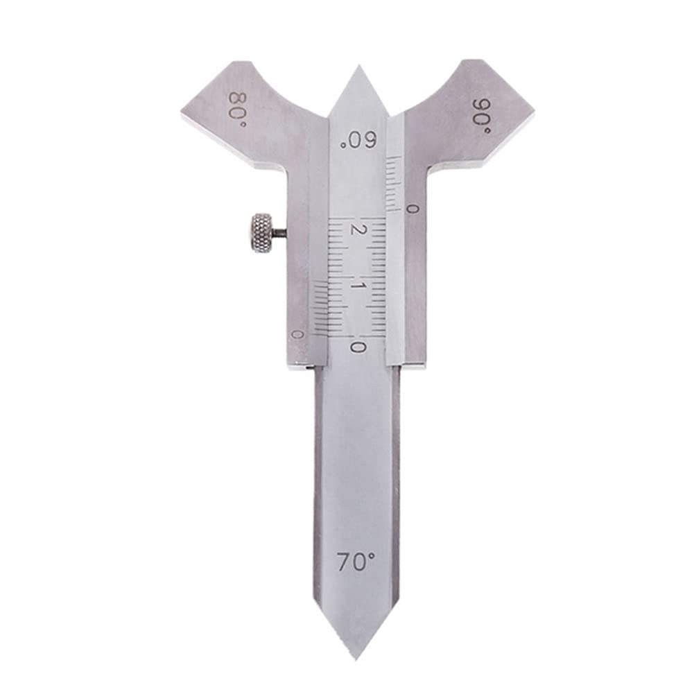 0-20mm Welding Seam Gauge - Weld Inspection Caliper with 60/70/80/90 Degree Angle Ruler - Precision Welding Measurement Tool for Pipe, Plate & Structural Welding (Ideal for Welders, Inspectors & Metal Fabrication)