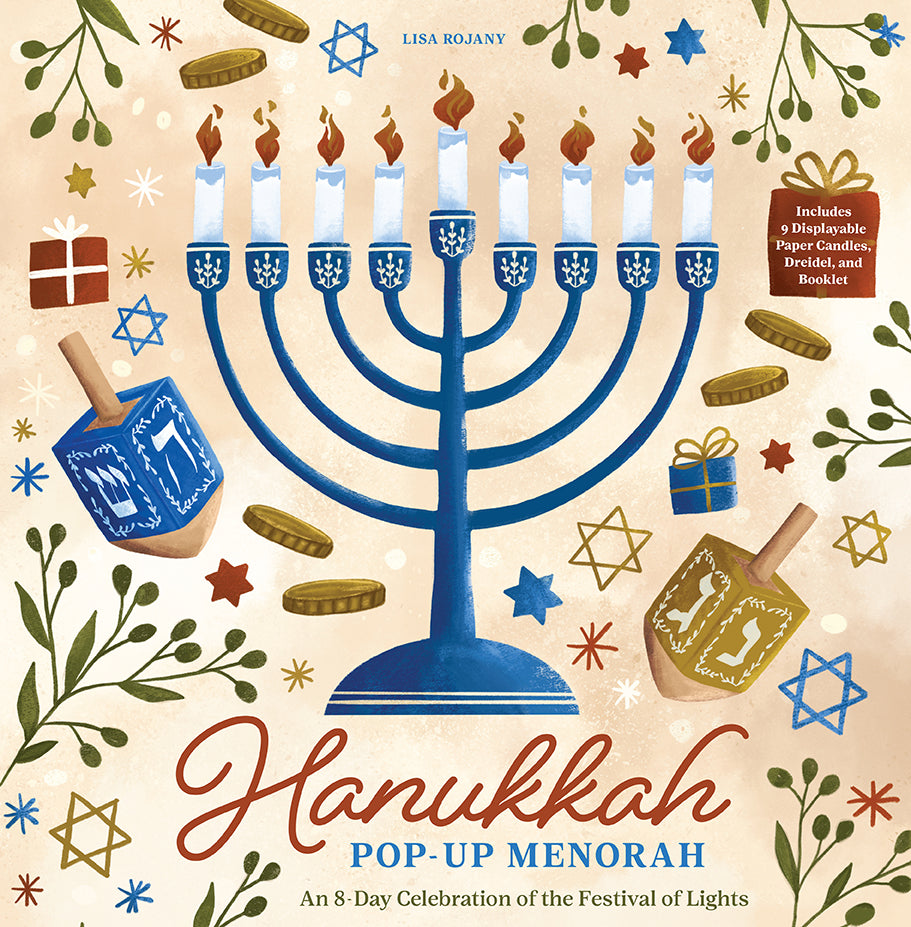 Hanukkah Pop Up Menorah - Portable Holiday Candle Holder for Jewish Festival Decorations, Travel & Home Celebration