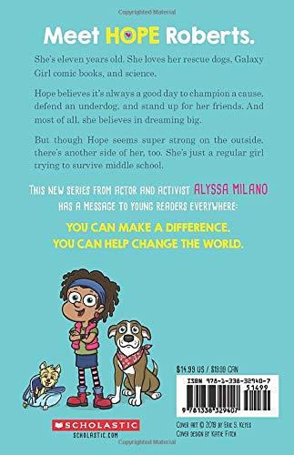 Alyssa Milano's Hope #01 - Hope Project Middle School T-Shirt | Comfortable & Stylish Cotton Tee for Women | Perfect for Casual Wear, School Events & Charity Fundraisers