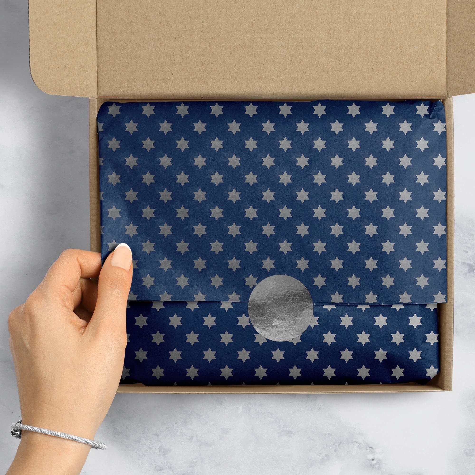 Printed Hanukkah Unfolded Gift Tissue Paper 20