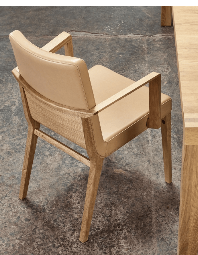 Ton Moritz Armchair - Modern Wooden Lounge Chair for Living Room, Office & Dining - Comfortable Mid-Century Design for Home Decor