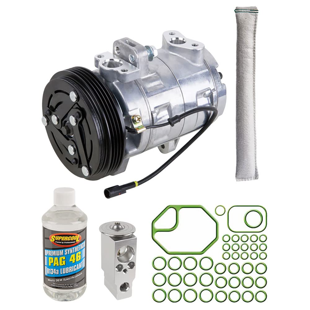 Suzuki Vitara & Grand Vitara AC Compressor & A/C Repair Kit - Includes Drier, Expansion Valve, PAG Oil & O-Rings (60-80459RK) | Perfect for DIY Car AC Repair & Maintenance | BuyAutoParts