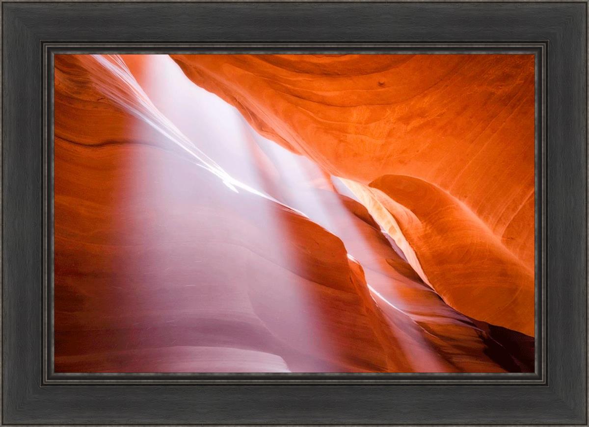 Stunning Antelope Canyon Light Shafts Wall Art - Natural Sunbeam Photography Print for Home & Office Decor - Perfect for Living Rooms, Bedrooms & Workspaces