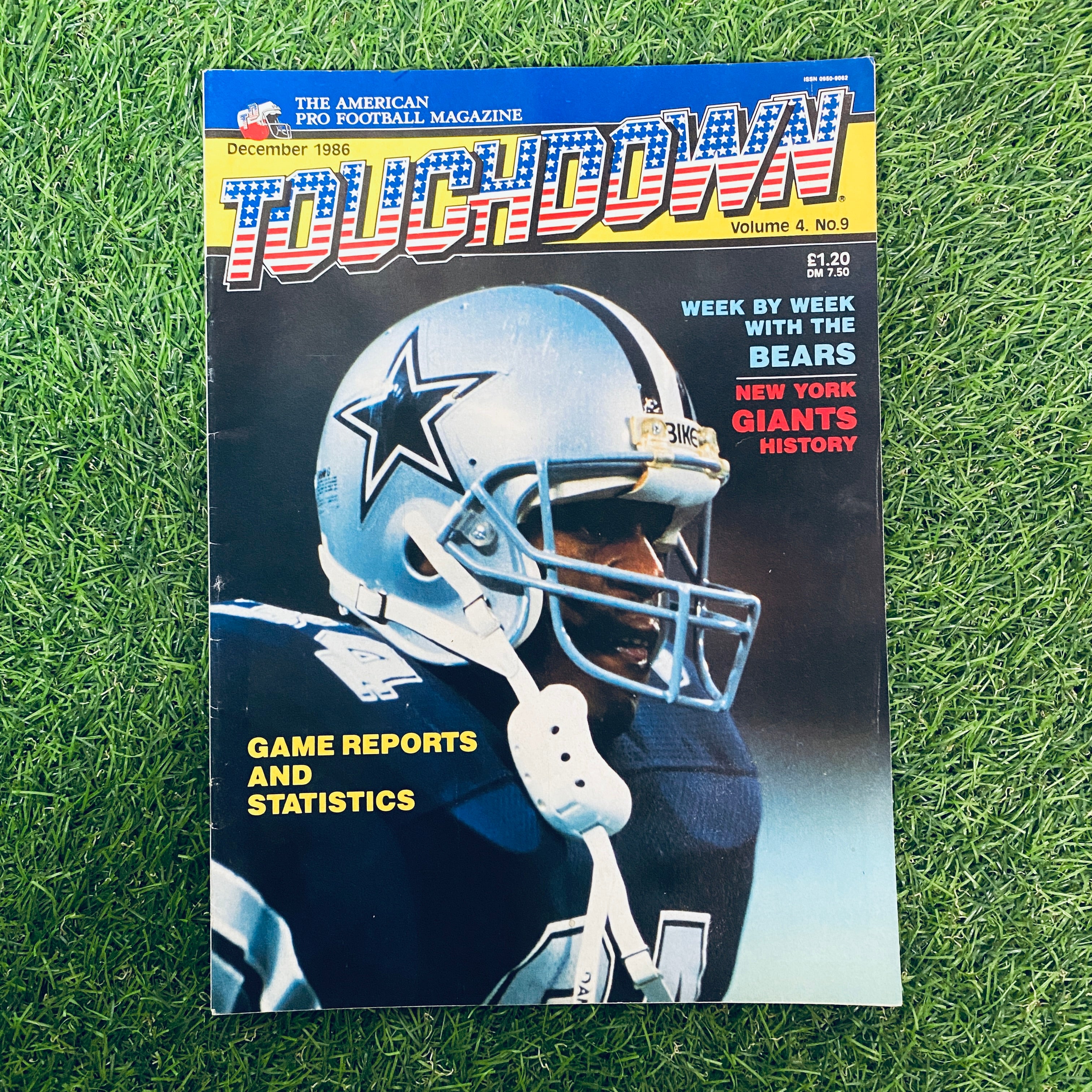 Touchdown Magazine December 1986 Issue - Volume 4 No. 9 | Vintage Sports Collectible, NFL Memorabilia | Perfect for Football Fans and Sports Collectors