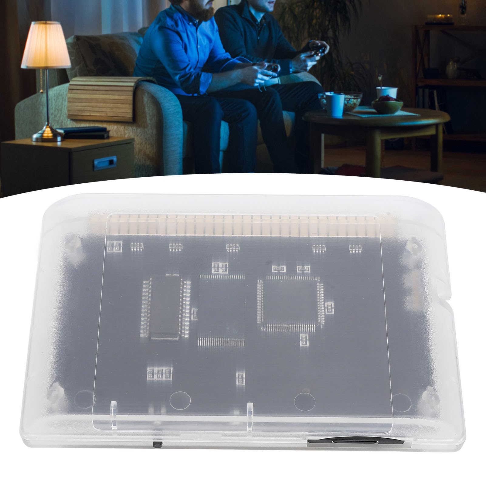3000-in-1 Retro Game Card - White Transparent Multifunctional Game Video Cassette for Classic Gaming Accessories | Perfect for Nintendo, PlayStation & Retro Gaming Consoles