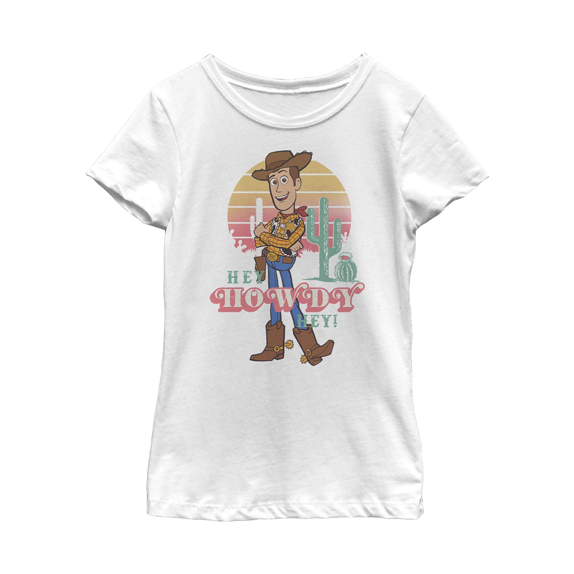 Disney Toy Story Woody T-Shirt for Girls - Cute Cartoon Character Tee for Kids Birthday & Halloween Costume