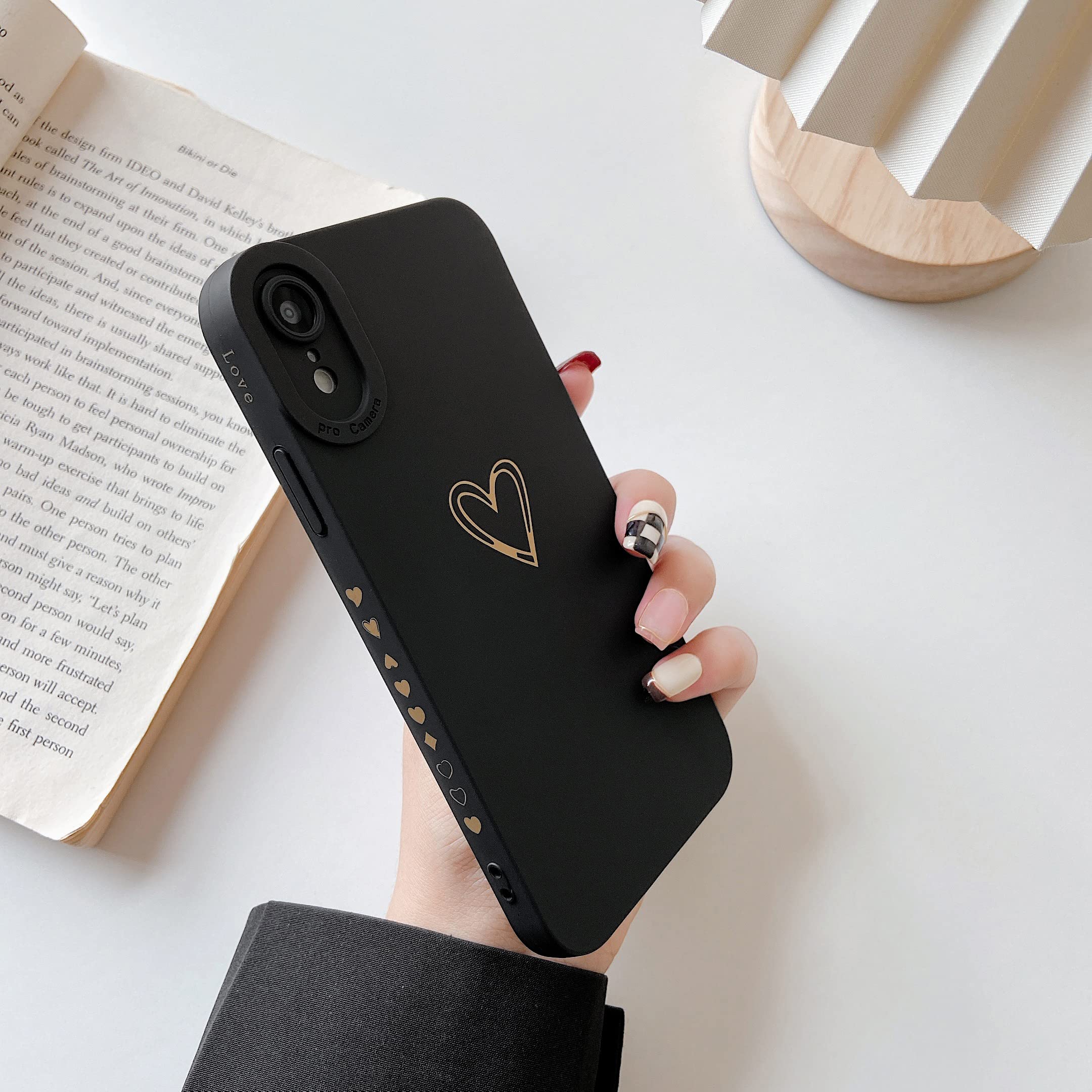 Qokey Cute Love Heart iPhone XR Case (2018 6.1