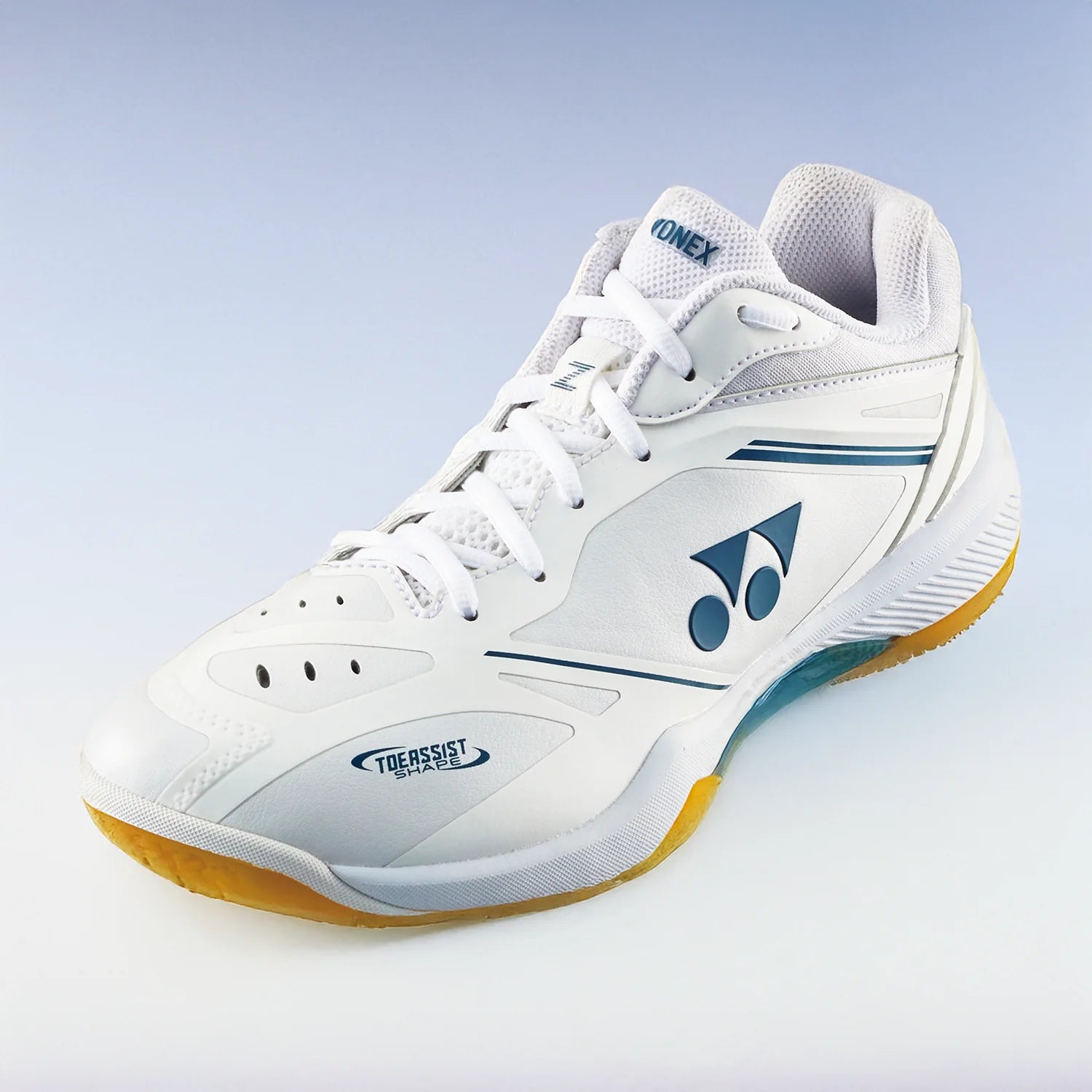 Yonex Power Cushion 65 Z4 Men's Badminton Shoes 2025 - White | Lightweight Cushioned Court Shoes for Badminton, Volleyball & Indoor Sports | Perfect for Competitive Play & Training