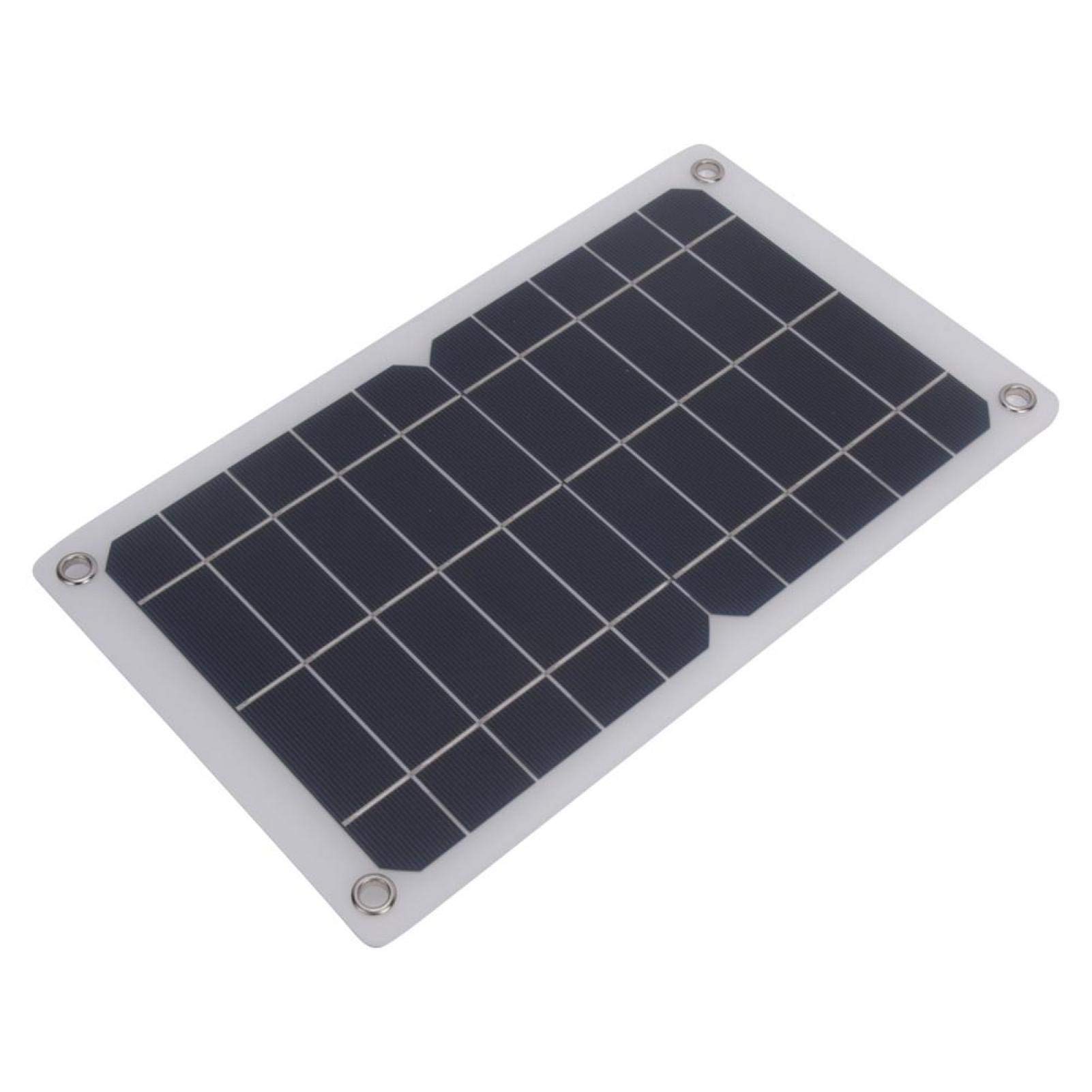 EVTSCAN 7.5W 5V Monocrystalline Solar Panel Charger - Portable Solar Power Bank for Outdoor Camping, Hiking, Emergency Power Supply & USB Device Charging