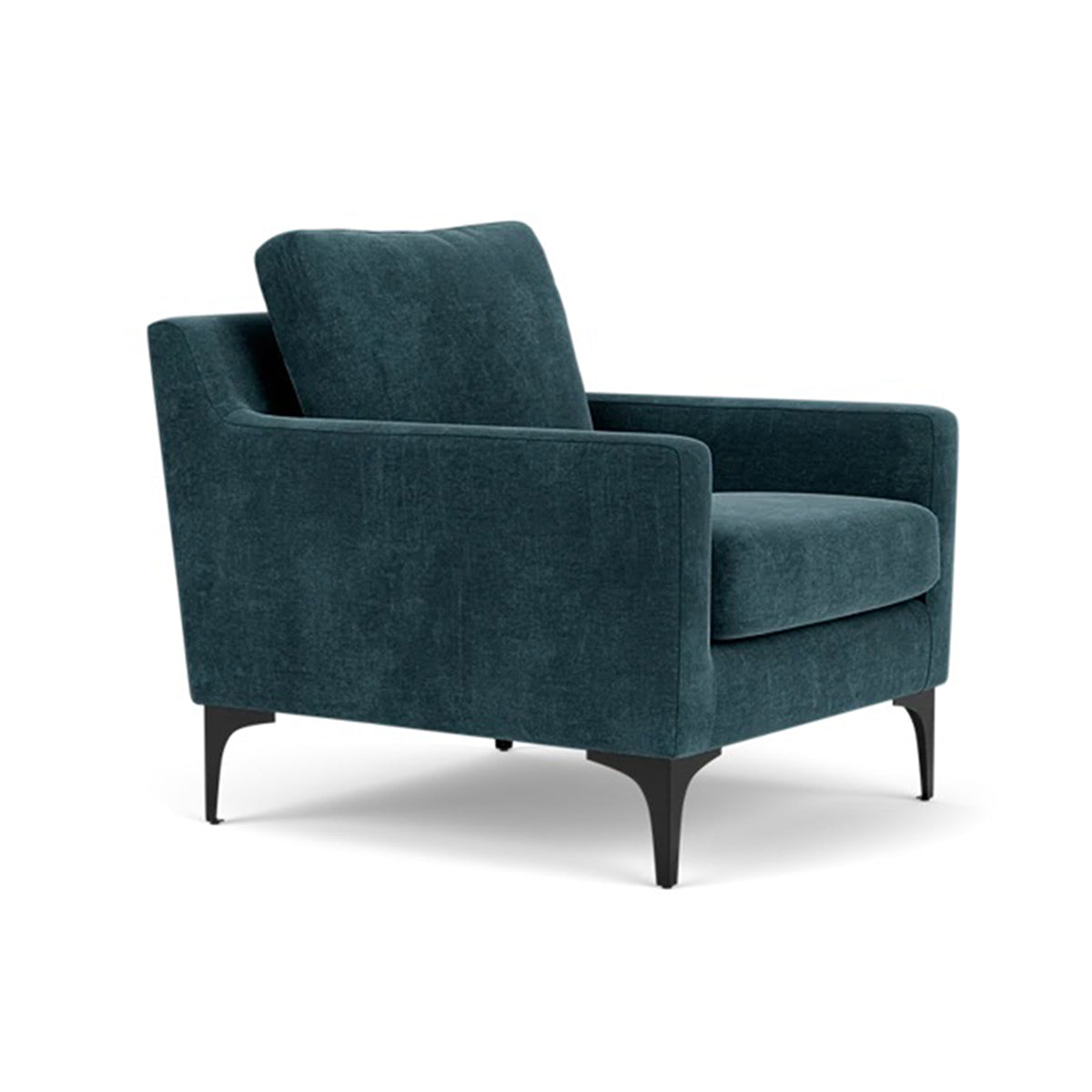 Astha Fabric Armchair - Modern Upholstered Accent Chair for Living Room, Bedroom & Office - Comfortable Lounge Chair with Soft Fabric & Sturdy Frame