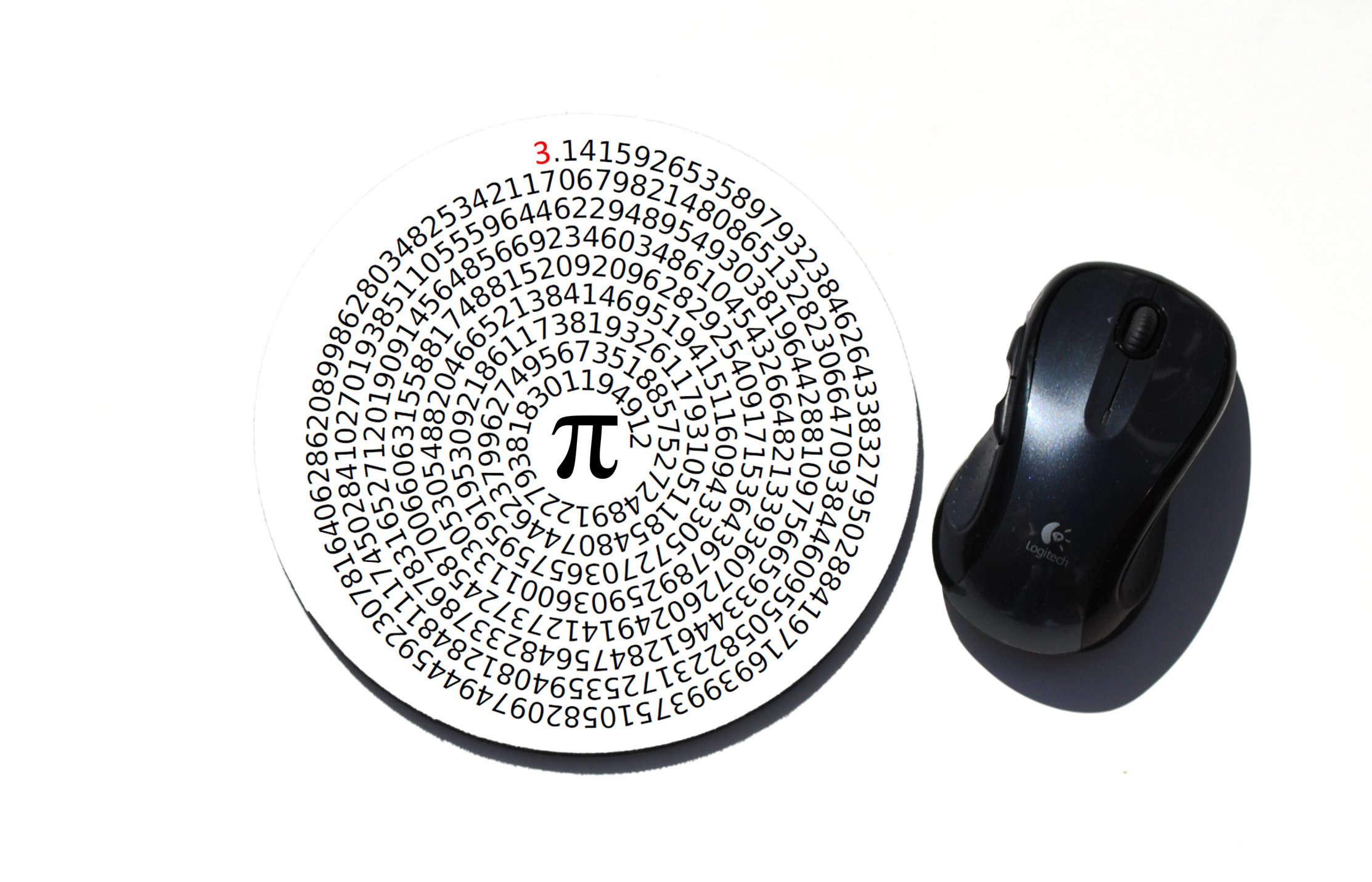 Premium Neoprene Round Mouse Pad with Pi Symbol - Non-Slip, Comfortable Desk Accessory for Office, Gaming & Home Workspace