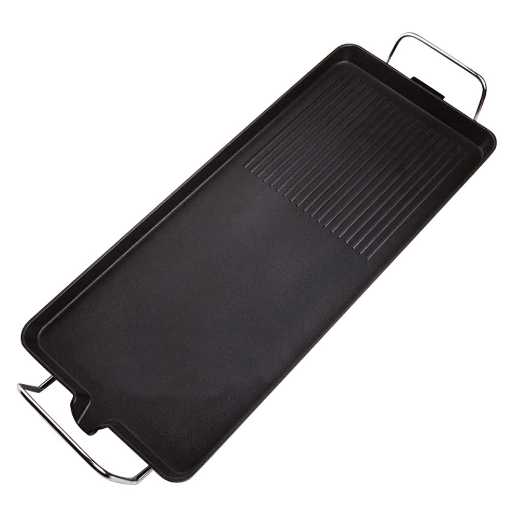 DOITOOL Electric Grill - Smokeless Indoor BBQ Grill Machine with Baking Tray, Non-Stick Surface, Adjustable Temperature (US Plug) - Perfect for Home Kitchen, Camping, Parties & Outdoor Cooking