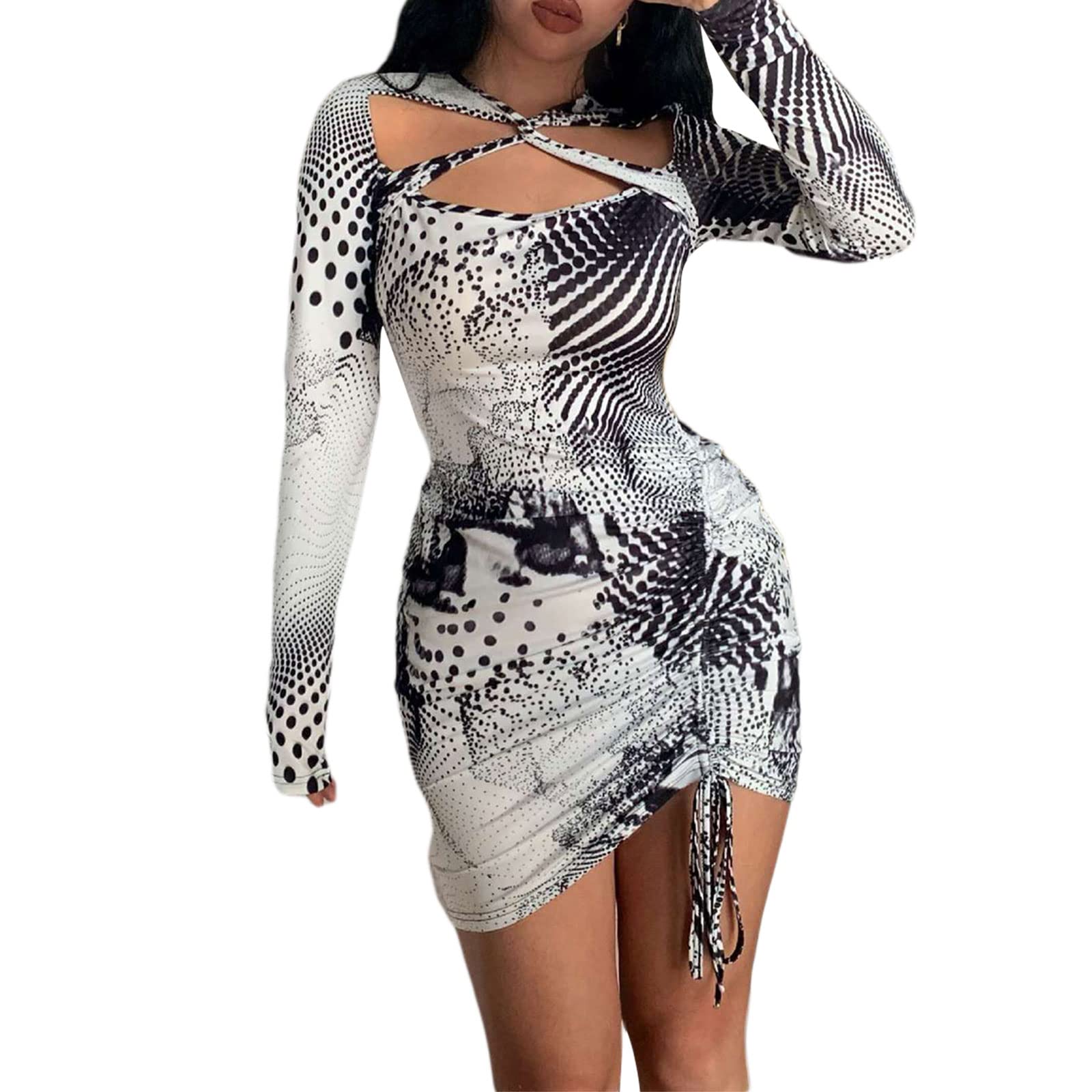 Karwuiio Sexy Bodycon Dresses for Women - Summer Cut Out Club Dress, Cocktail Party & Birthday Outfit | Perfect for Night Out, Date Night & Special Occasions