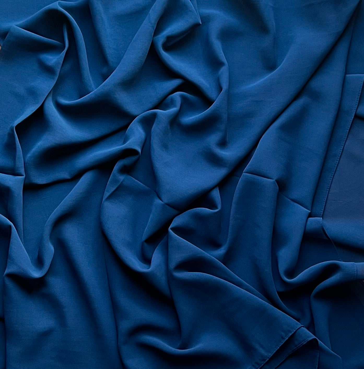 Navy Blue Georgette Chiffon Fabric - Lightweight & Flowy Material for Dresses, Scarves & Evening Gowns