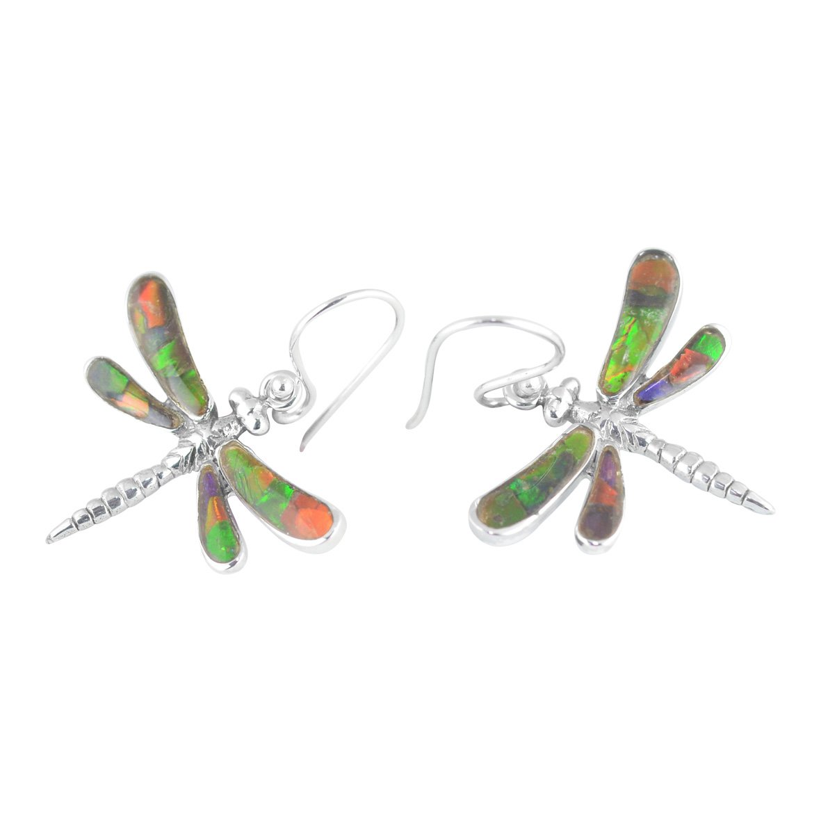 Starborn Ammolite Earrings - Natural Gemstone Dangle Earrings for Women, Elegant Jewelry Gift for Her | Perfect for Parties, Weddings & Special Occasions