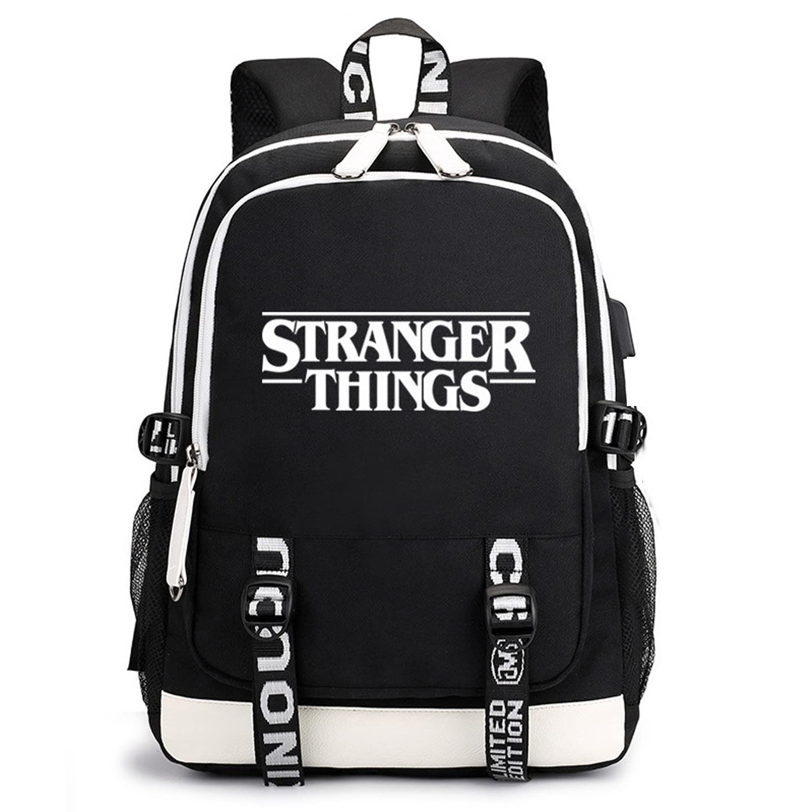 CUSALBOY TV Backpack for Students - USB Charging Laptop Backpack for Men & Women - Durable School & Travel Computer Bag (Black, 5