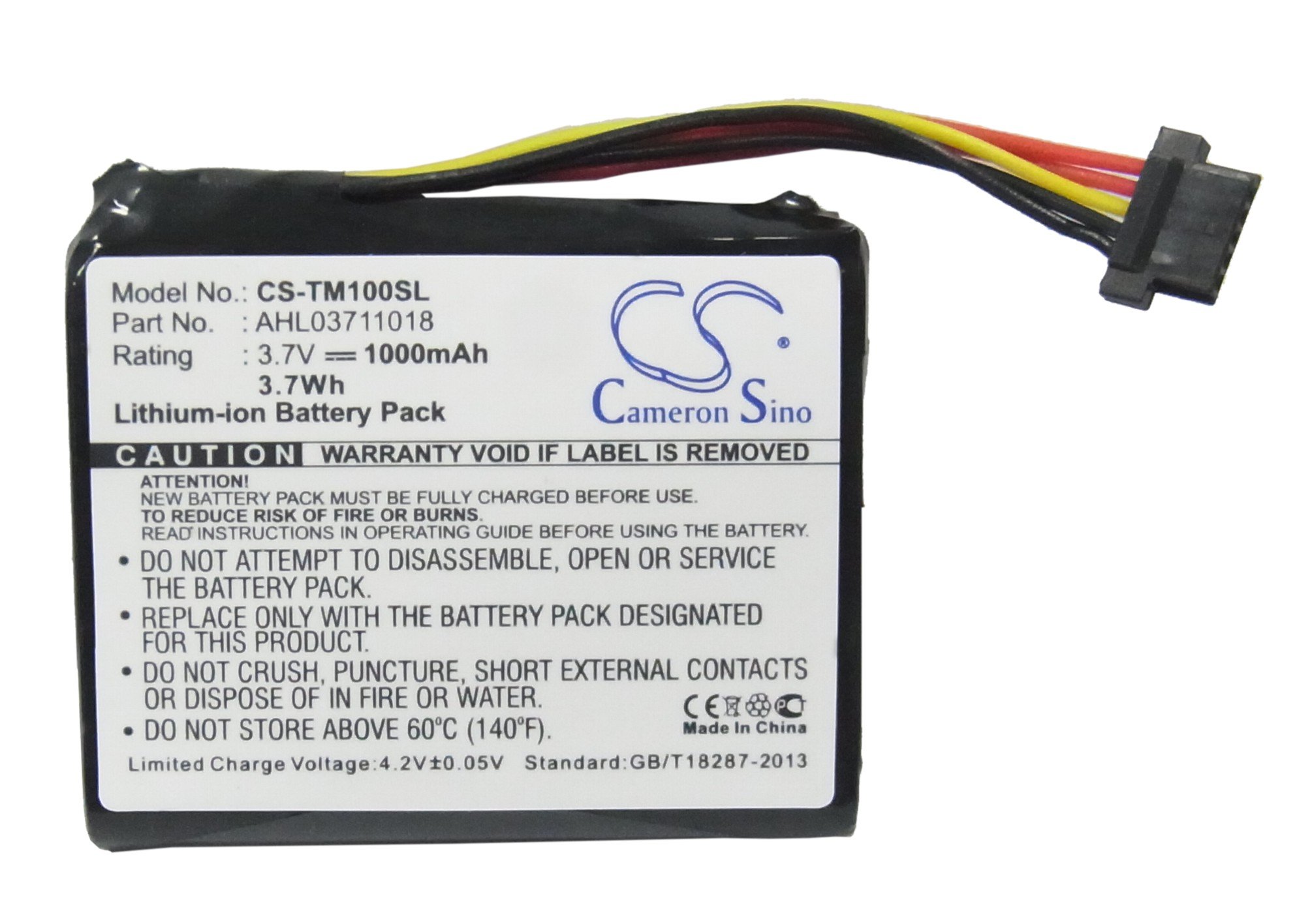 Original TomTom Go Live 1000/2405T/1005/2050 Replacement Battery - 1000mAh 3.7Wh VF1C AHL03711018 4CQ02 4CS0.002.01 - Perfect for Road Trips & GPS Navigation