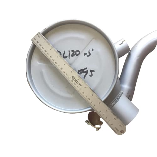 6205-11-5220 Muffler Replacement for Komatsu Excavator PC120-6 & PC100-6 | Compatible with 4D95 Engine | Heavy Duty Construction Equipment Parts for Noise Reduction & Exhaust System Maintenance