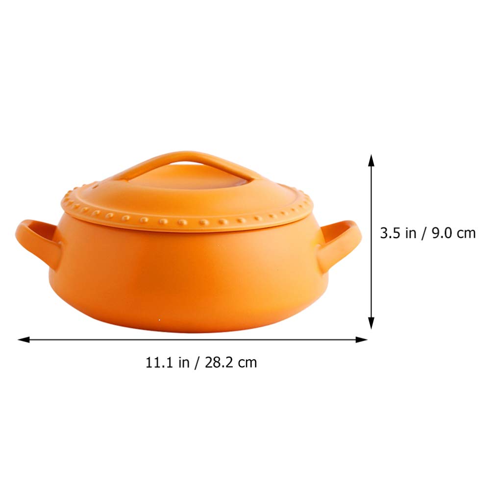 1pc Ceramic Casserole Pot - Non-Stick Korean Style Earthenware Soup Pot for Stewing & Cooking | Perfect for Home Kitchen, Soup Making, and Korean-Style Meals