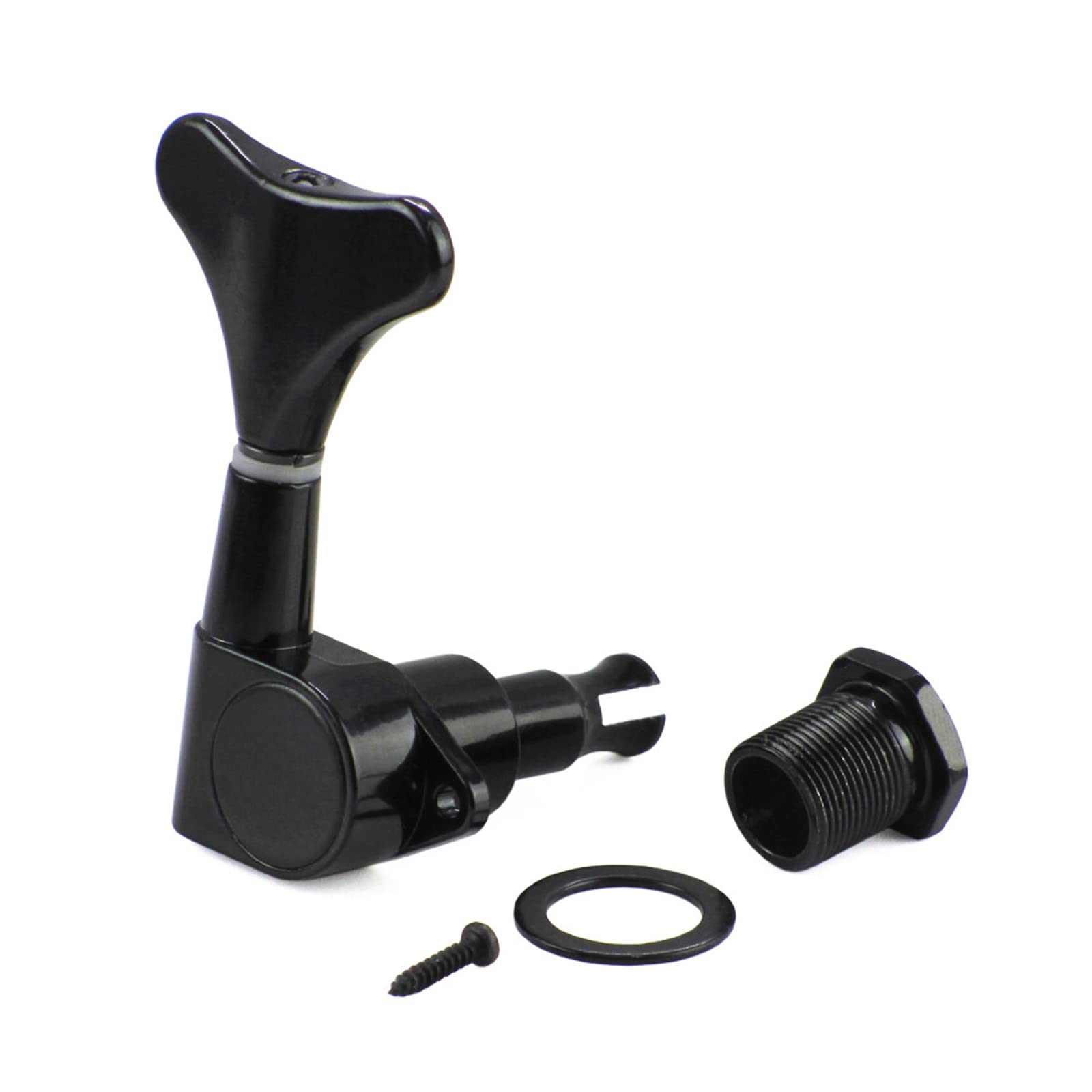 Premium 4-String Electric Bass Tuning Pegs - Right/Left Hand Machine Heads for Bass Guitar Replacement - Perfect for Live Performances, Studio Recording & DIY Bass Guitar Maintenance