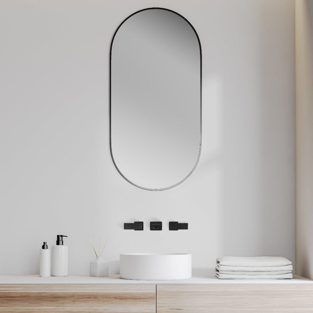 ZLINE Bliss Wall Mount Bathroom Faucet in Matte Black - Modern Matte Black Wall-Mounted Bathroom Sink Faucet with High Arc Spout for Bathroom Vanity, Powder Room, and Guest Bathroom (BLS BFW MB)