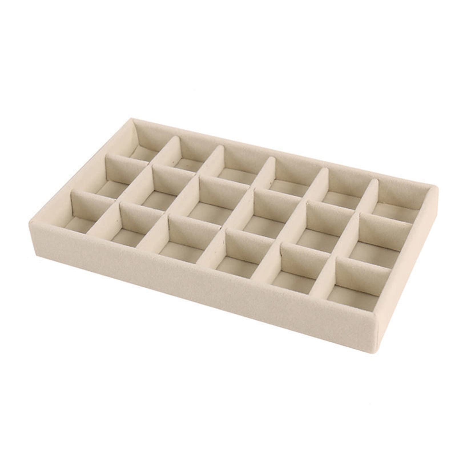 Elegant Wooden Jewelry Display Box with Multi-Grid Design - Dustproof & Easy Clean Jewelry Organizer for Bracelets, Rings, Necklaces - Perfect for Girls' Room, Boutique Store & Gift Packaging