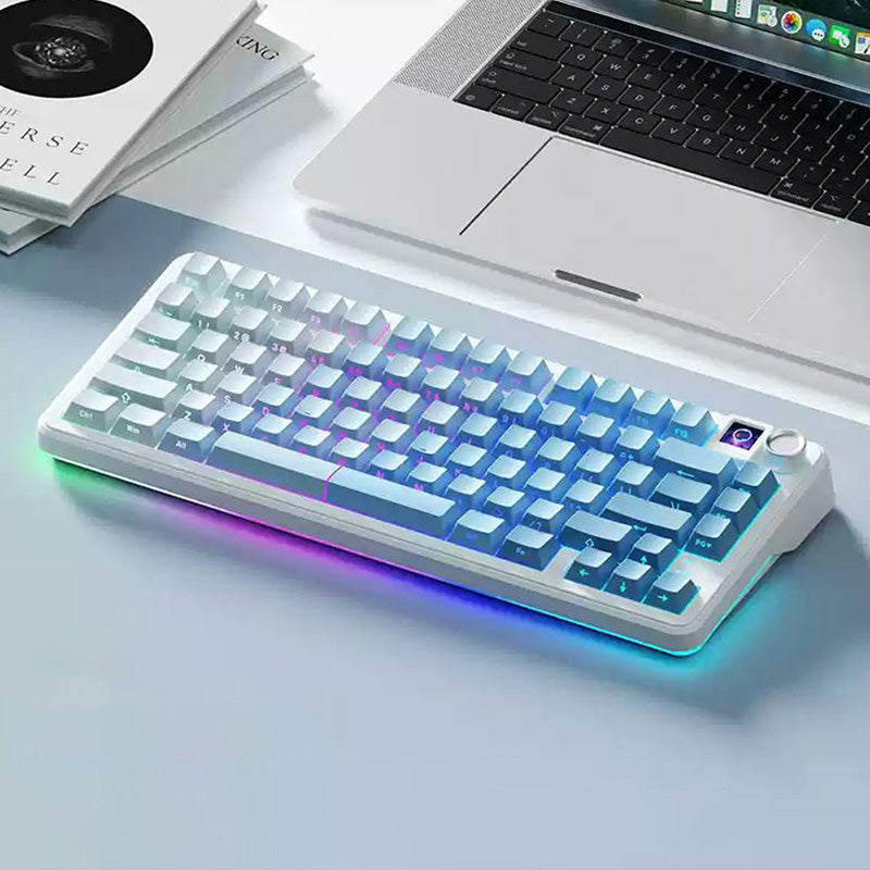 Weikav WK75 S Wireless Mechanical Keyboard - 75% Layout, Hot-Swappable Switches, RGB Backlit, TFT Display - Perfect for Gaming, Office & Typing Enthusiasts