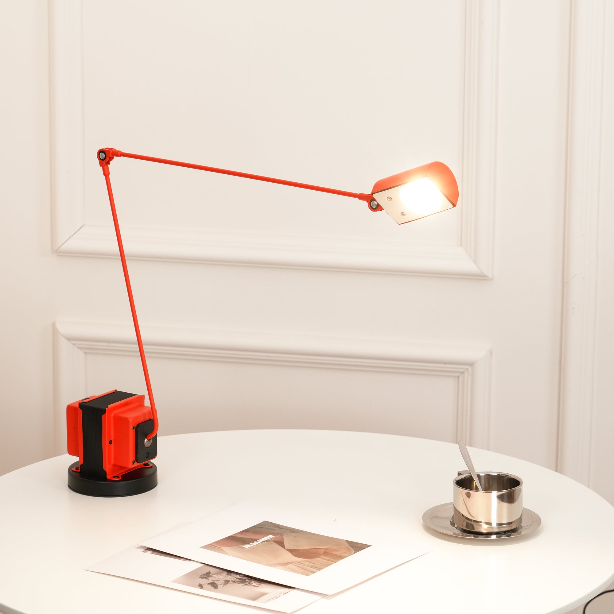 Dynamo Table Lamp - Modern LED Desk Light with Adjustable Brightness, Perfect for Home Office, Study, and Bedroom Reading