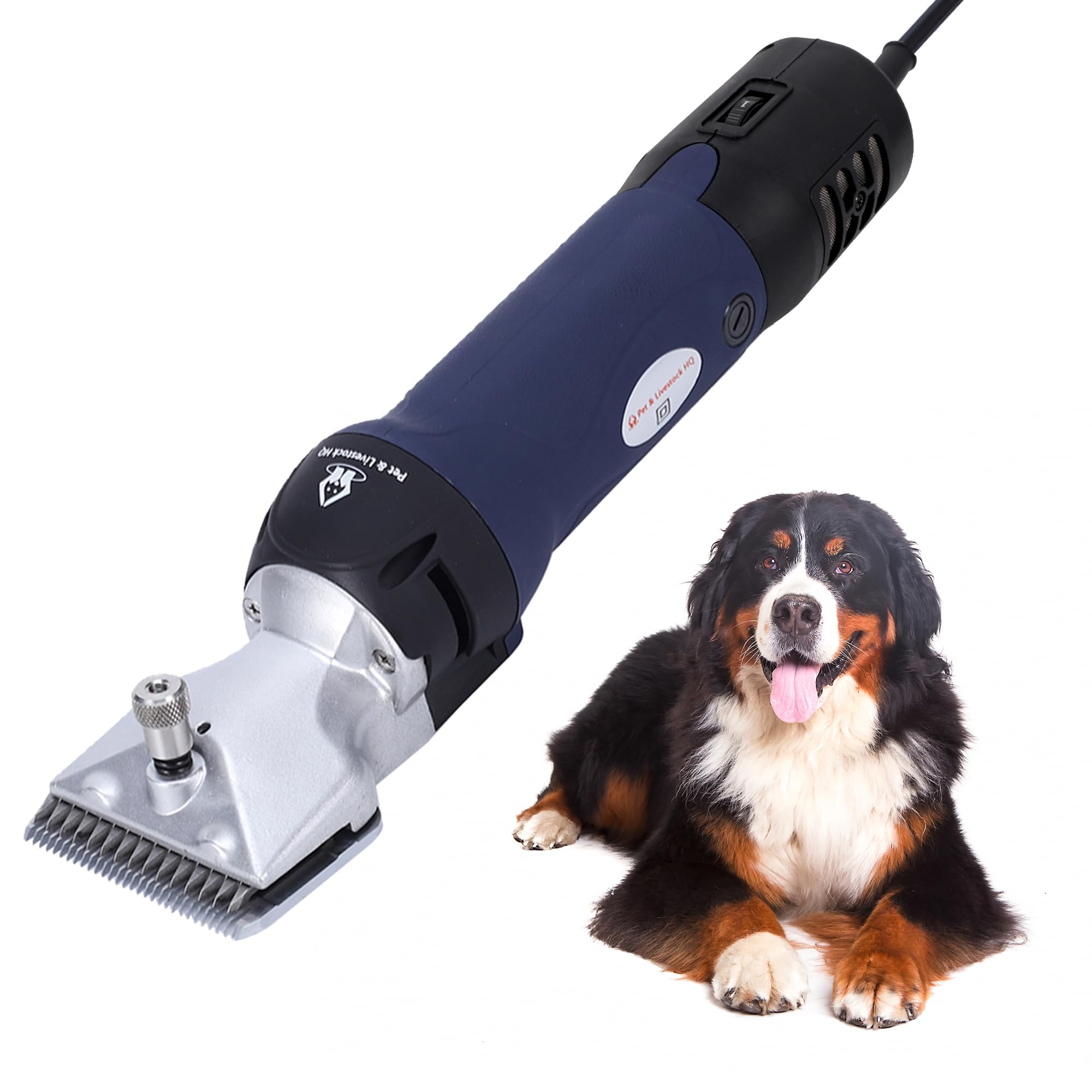 Professional Heavy Duty Dog Grooming Clippers for Thick Coats & Large Breeds - Pet Hair Trimmer Kit for XL Dogs, Horses, Livestock - Perfect for Home Grooming, Professional Salons & Animal Care