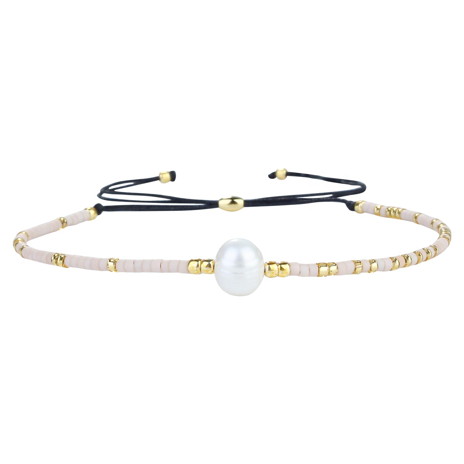 KELITCH Women's Miyuki Beaded Friendship Bracelet - Adjustable Bohemian Crystal Agate Bangle for Women & Teens | Perfect for Gifts, Parties, and Everyday Boho Style
