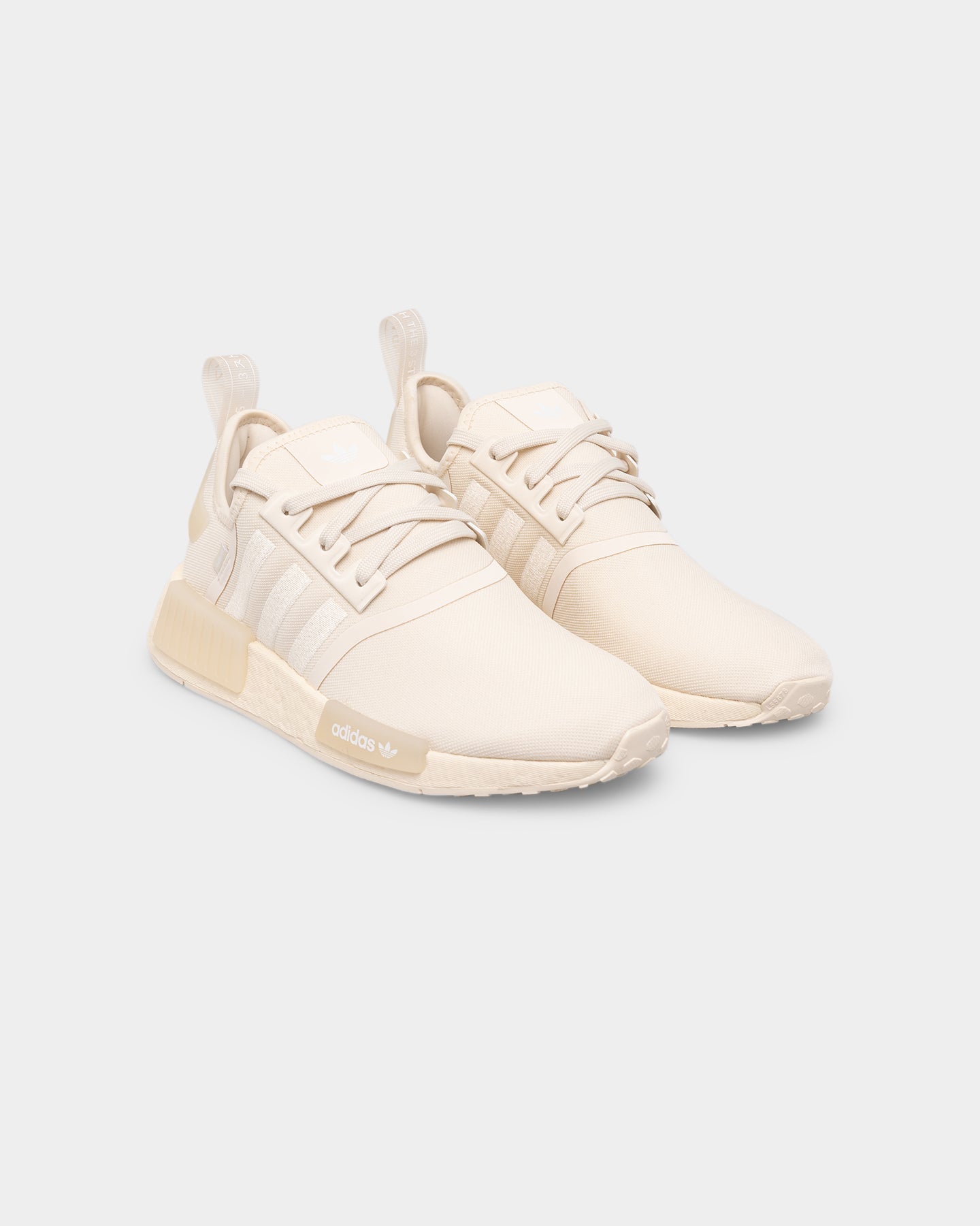 Adidas Women's NMD_R1 Running Shoes - Wonder White/Cloud White | Lightweight Comfort Sneakers for Women | Perfect for Gym, Workouts & Casual Wear