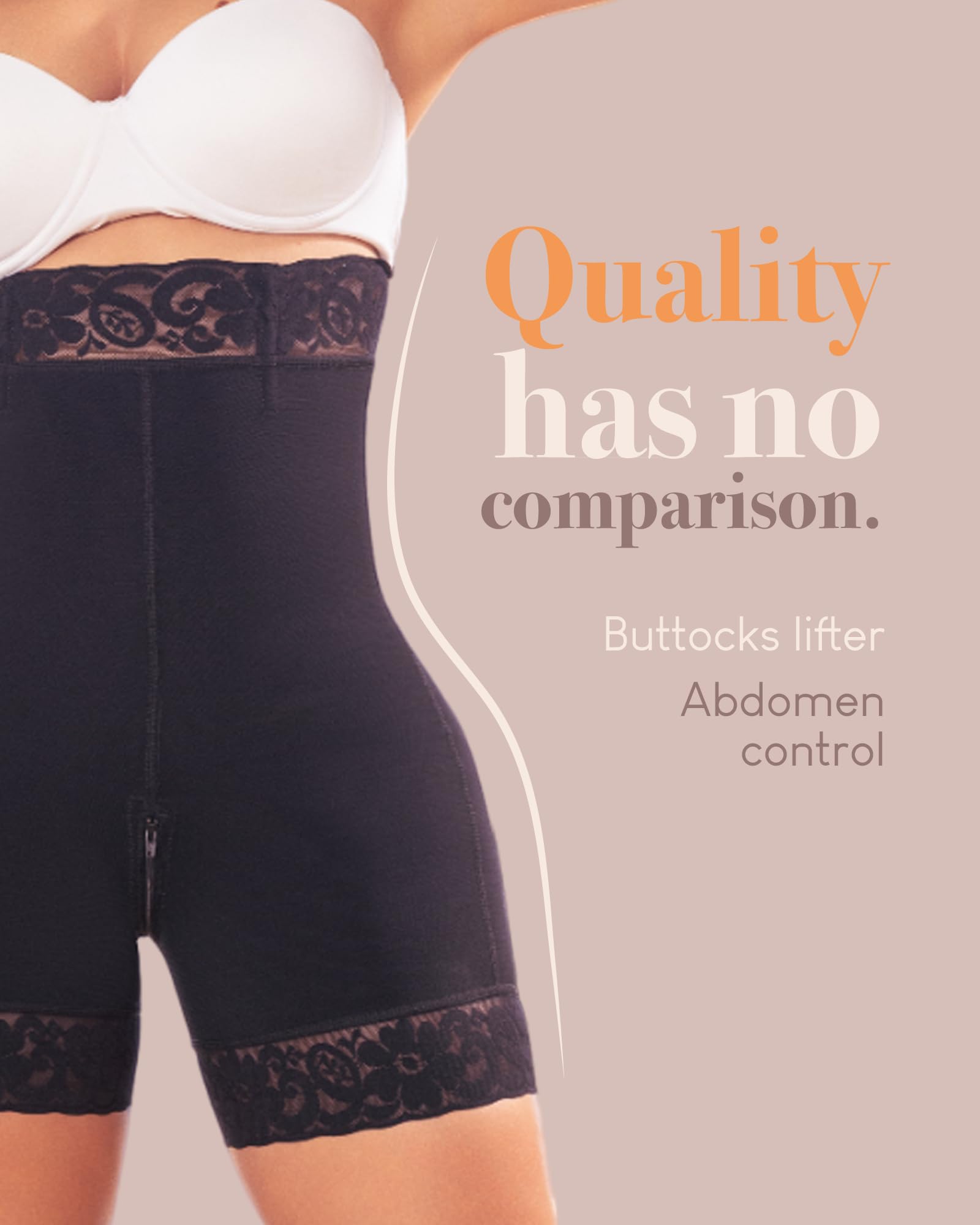 **Shape Concept Butt Lifting Shorts for Women – High Compression Tummy Control Shapewear – Perfect for Workouts, Yoga & Everyday Wear**