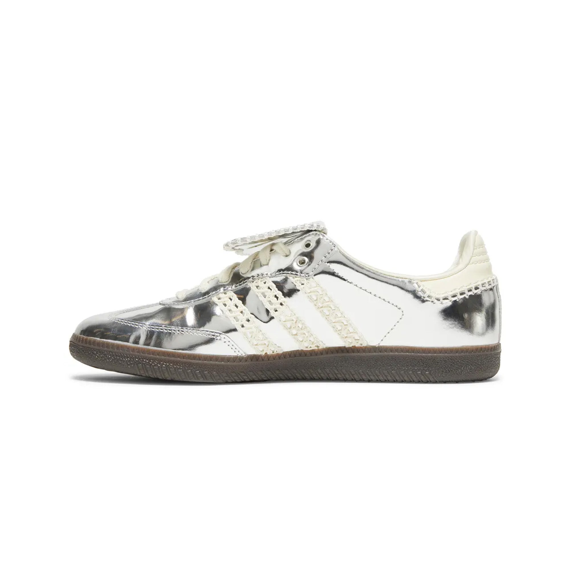 Adidas Samba Wales Bonner Silver Sneakers 2023 - Classic White Leather Low-Top Shoes for Men & Women | Perfect for Casual Wear, Street Style & Everyday Fashion