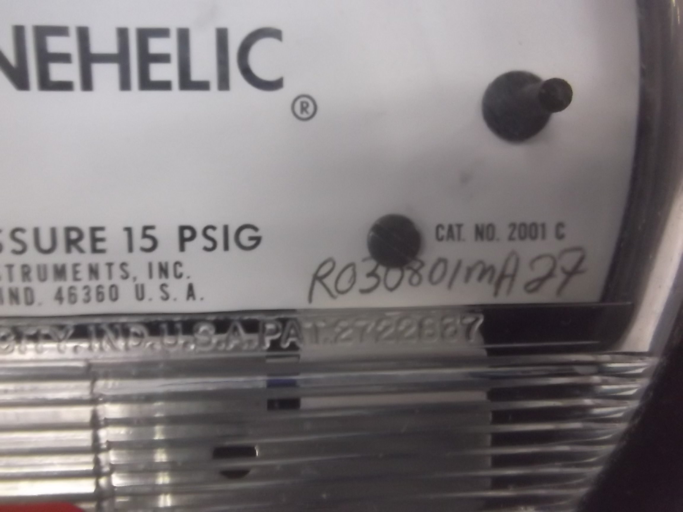 Dwyer 2001 Magnehelic Differential Pressure Gauge - 0-1.0