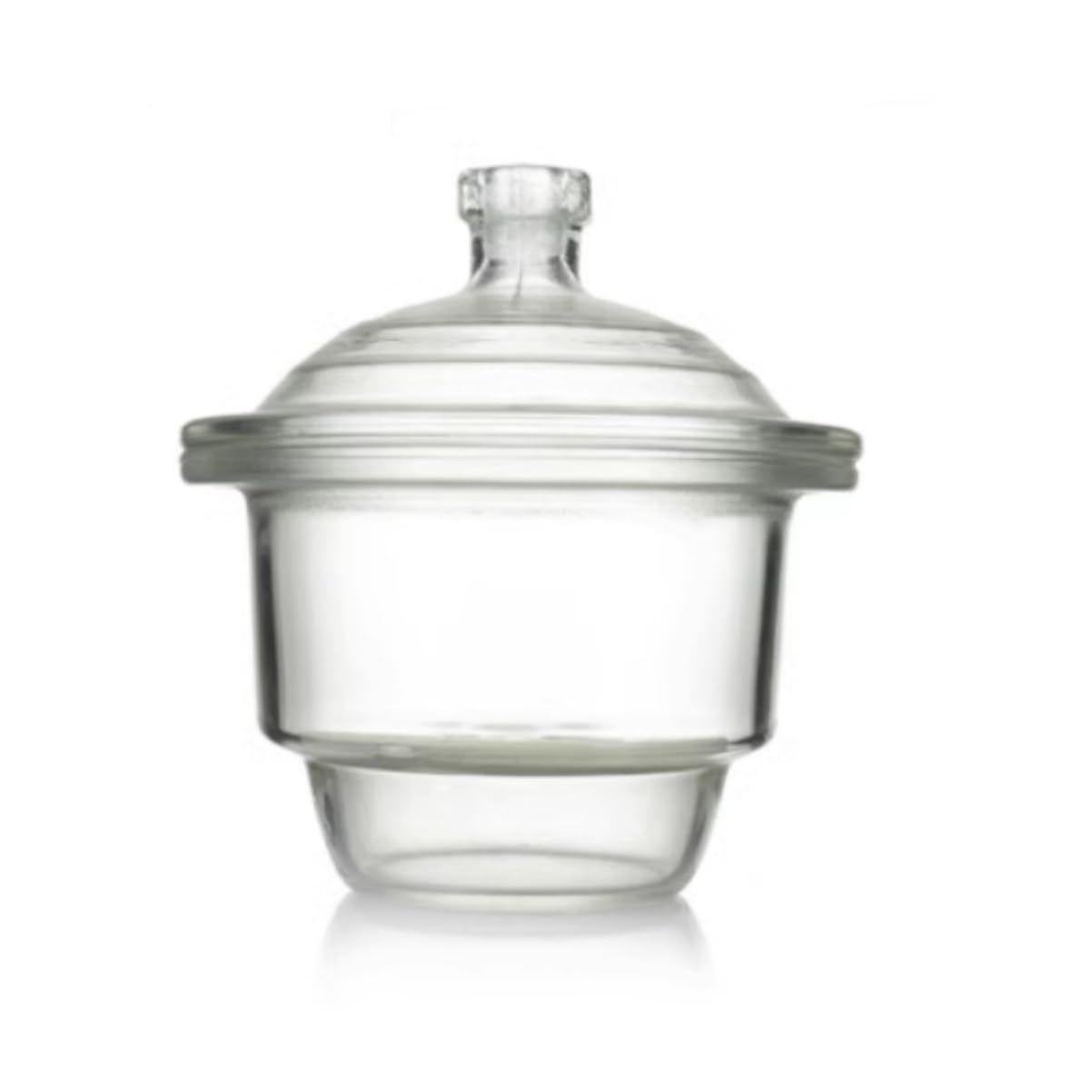 120mm Glass Desiccator Jar with Airtight Seal - Lab Desiccator for Moisture Absorption & Drying - Ideal for Chemistry Experiments, Herb Storage & Jewelry Making