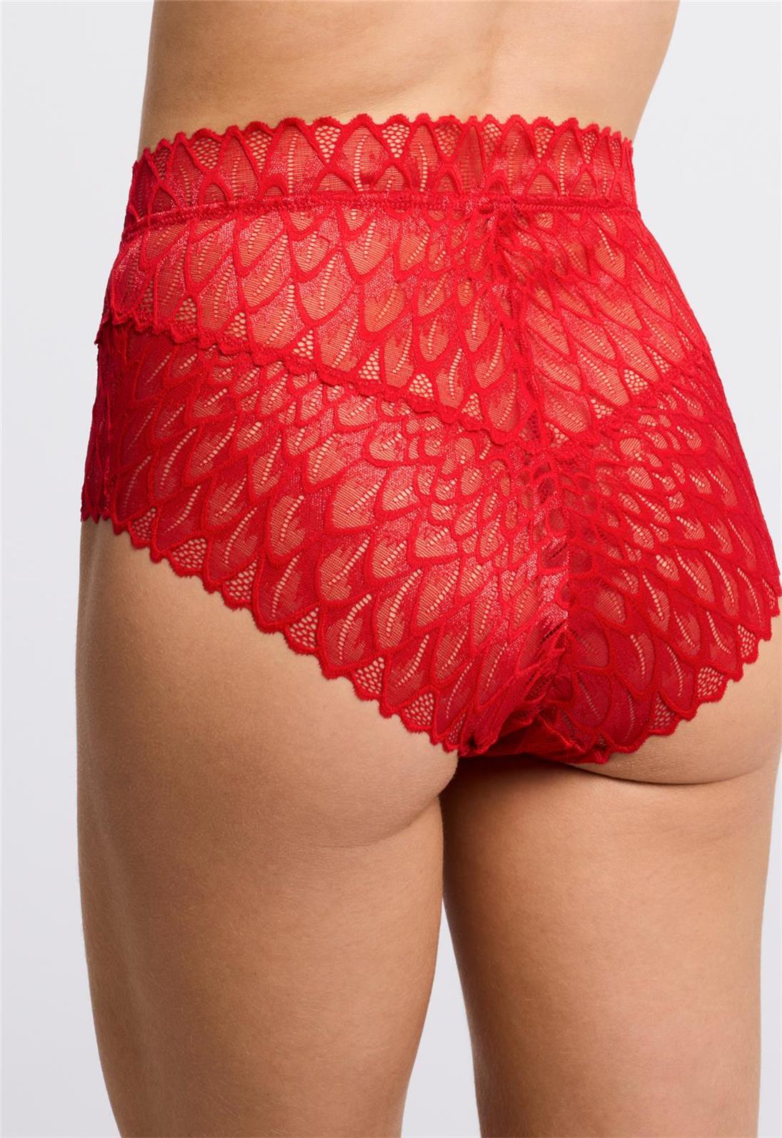 Lace High Waist Briefs for Women - Comfortable Cotton Underwear with Stretch - Perfect for Everyday Wear, Workout & Sleep