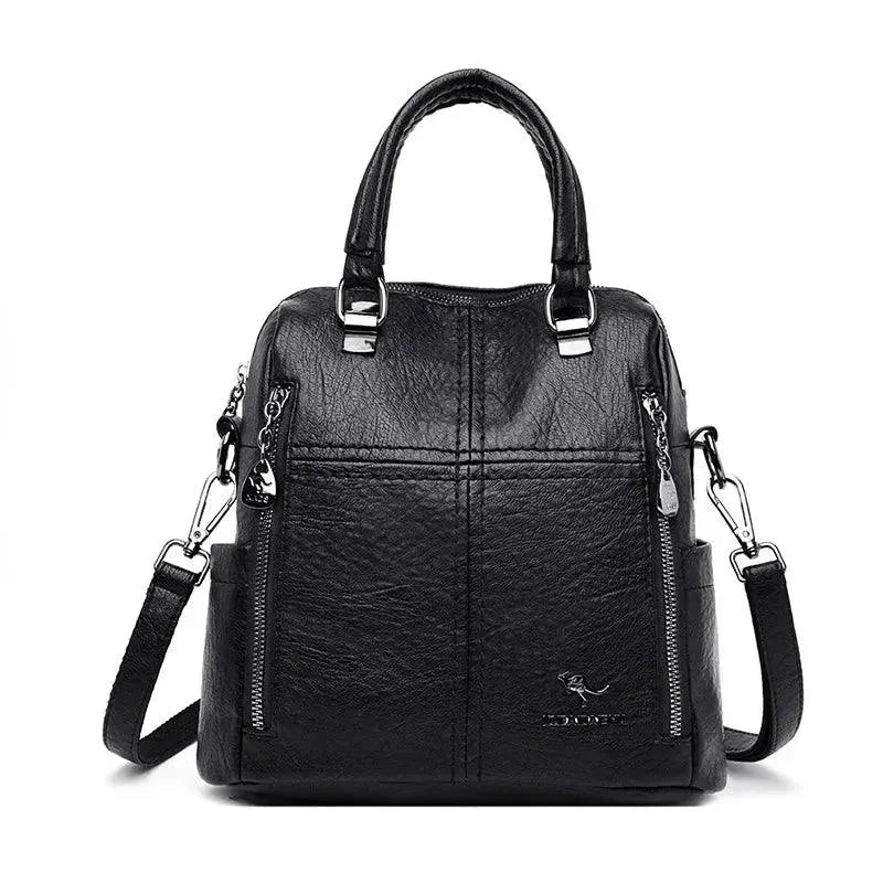 Premium Genuine Leather Women's Travel Backpack - Stylish Laptop Bag for Work, School & College - Perfect for Business Trips, Commuting & Daily Use