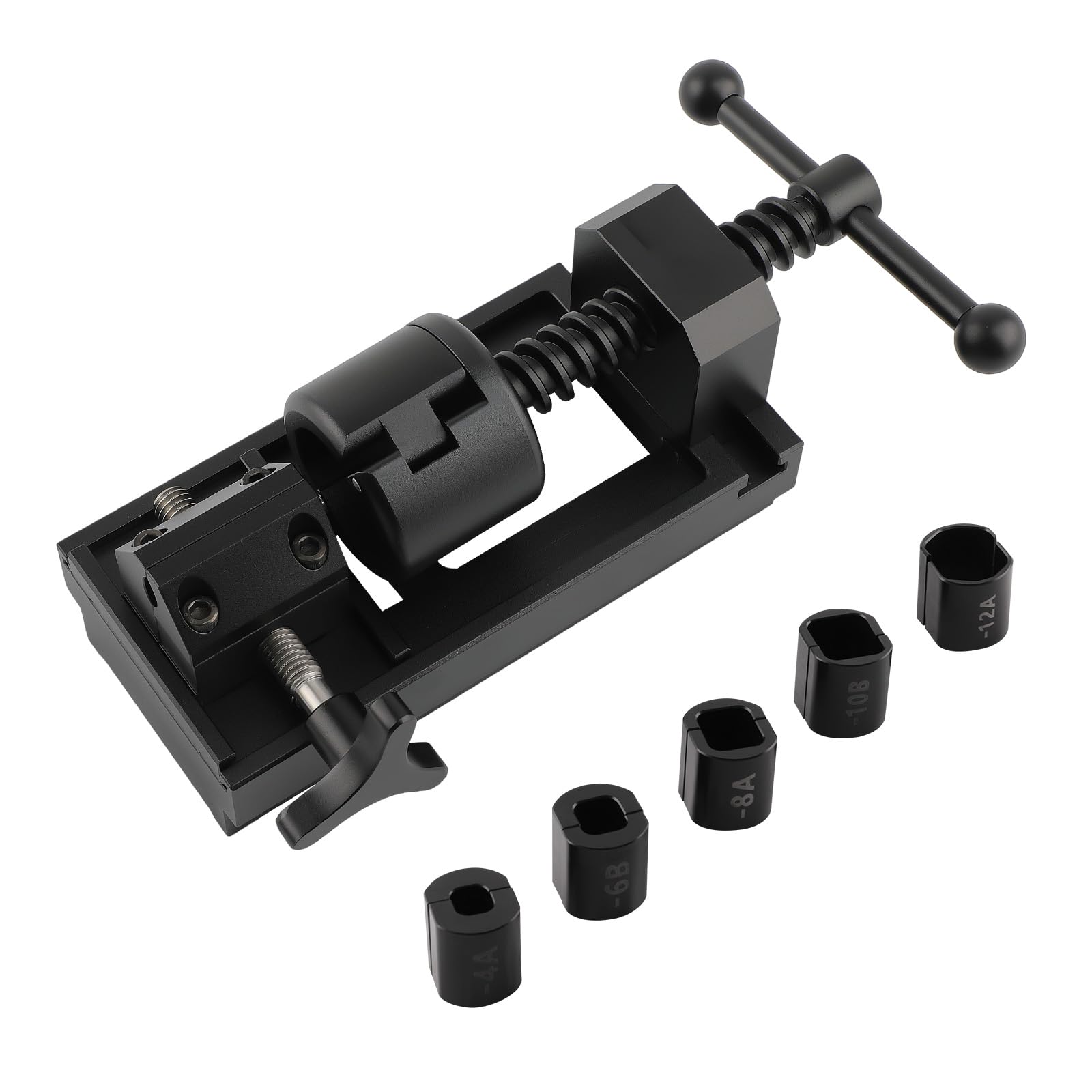 Fuel Line Fittings Installation Tool Kit for 4AN 6AN 8AN 10AN 12AN Connectors - Professional Fuel Hose & Oil Cooling Pipe Connection Set with 5 Pairs of Brackets - Perfect for Automotive, Marine, and Industrial Applications