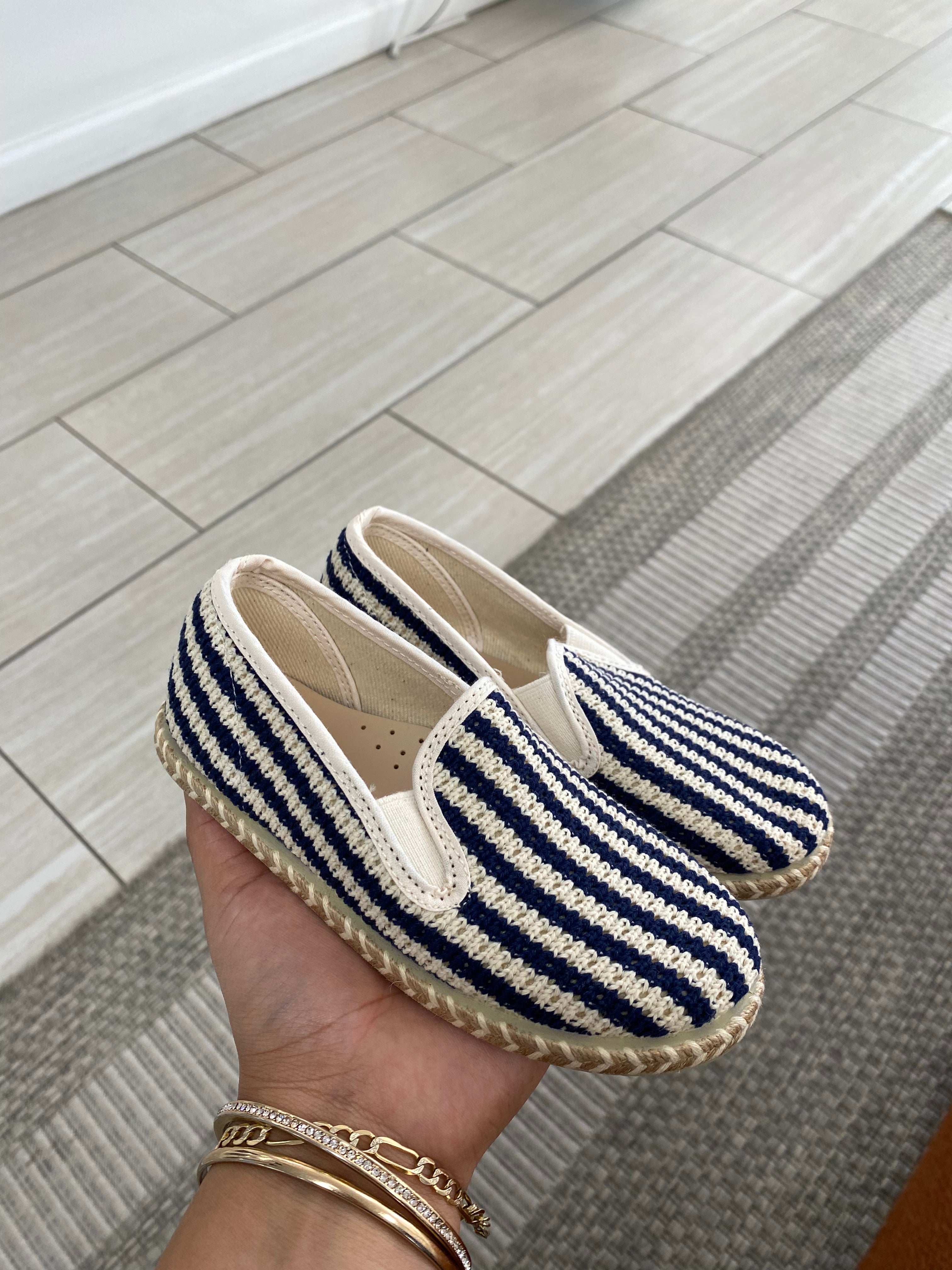 LMDI Men's Classic Striped Boat Shoes - Comfortable Slip-On Loafers for Casual & Outdoor Wear | Perfect for Sailing, Walking, and Summer Fashion