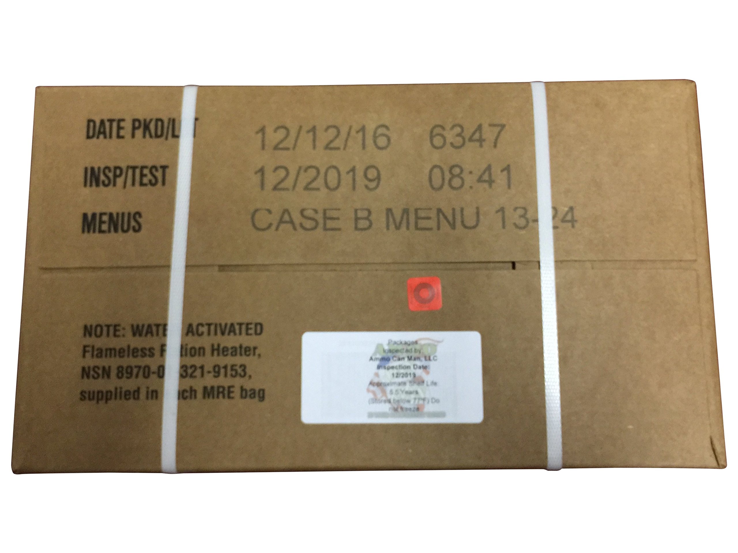 12/2019 or Newer ACM MRE Meals Ready-to-Eat Case (12 Pack) - Emergency Food Supply for Camping, Hiking & Disaster Preparedness