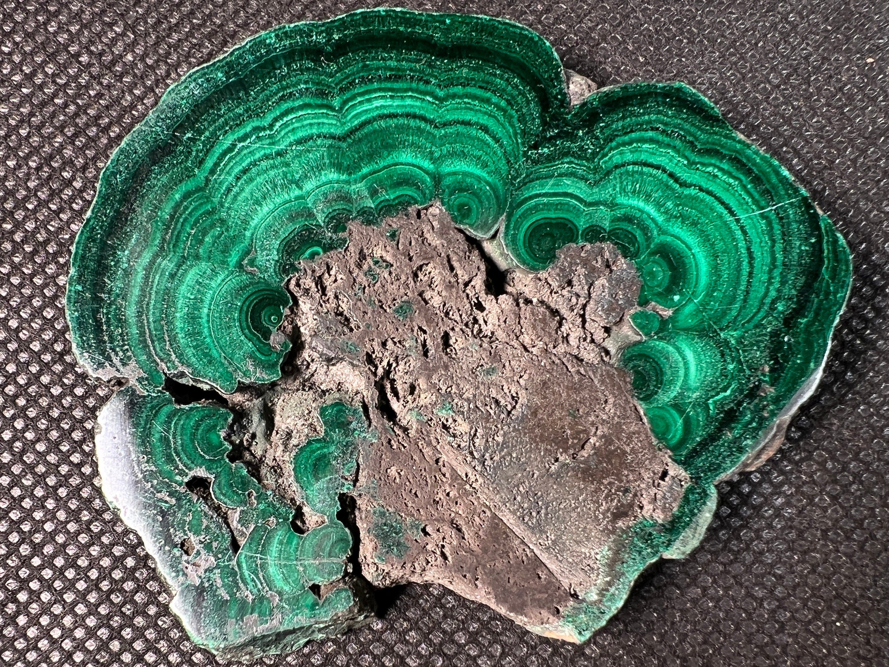 Premium Natural Malachite Crystal Slab - Polished Green Malachite Stone for Jewelry Making, Healing Crystals, Unique Spiritual Gift & Home Decor | Perfect for Meditation, Energy Work & Crystal Collections