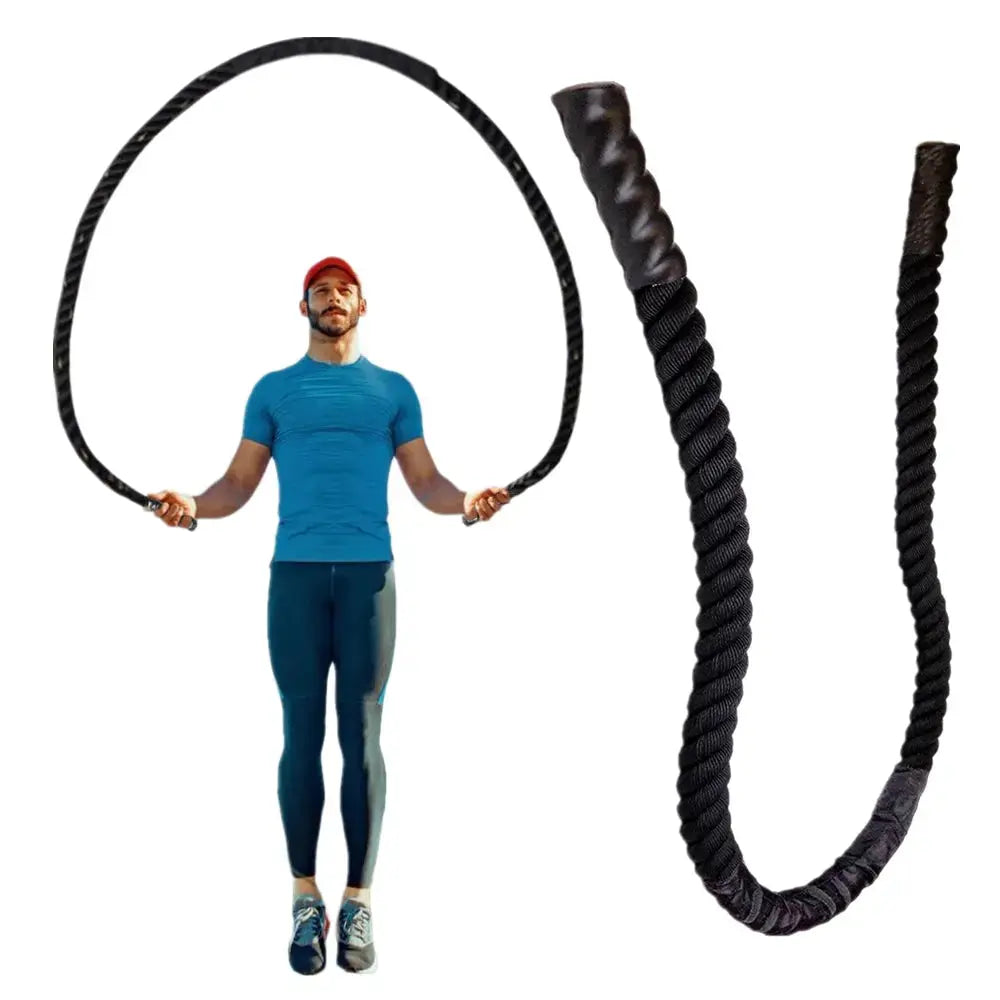 Premium Heavy Jump Rope for Weighted Workouts - Professional Calisthenics & CrossFit Training Equipment - Perfect for Home Gym, Boxing, and Cardio Fitness