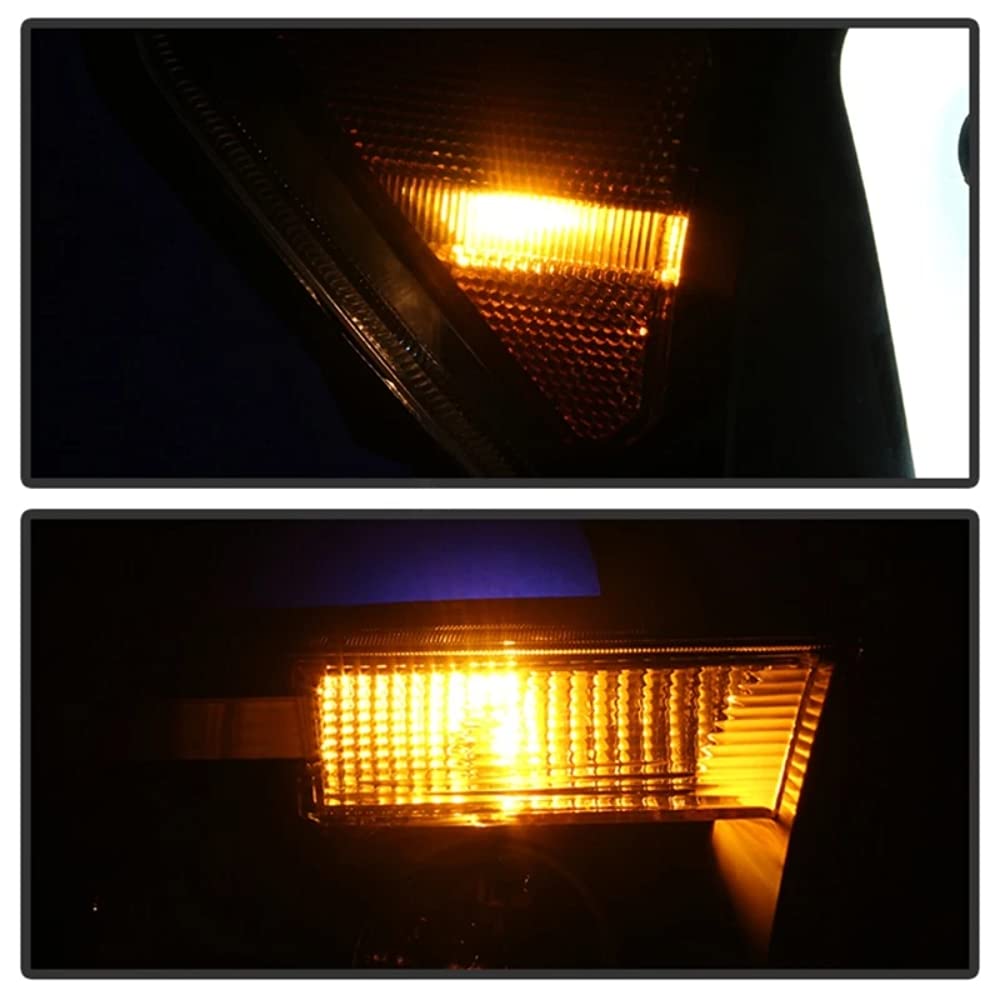 Xtune PRO-JH-TTU07-LED-BSM LED Headlight Conversion Kit - Compatible with Toyota Tundra 2007-2013 & Sequoia 2008-2013 - Black Smoked Projector Light Bar - Enhanced Night Driving & Off-Road Visibility