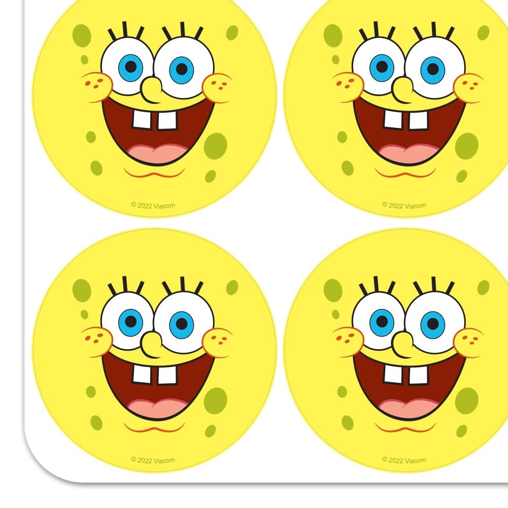 Spongebob Goofy Smile Face Planner Stickers - Fun Scrapbooking & Crafting Decals for Journals, Calendars, DIY Projects - Perfect for School, Office & Home Organization
