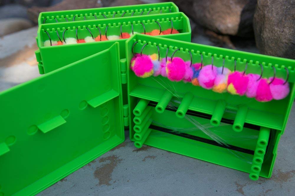 Pre-Tied Fishing Leader Dispenser - Holds 28 Leaders for Easy Access & Quick Changes | Perfect for Bass, Trout & Saltwater Fishing