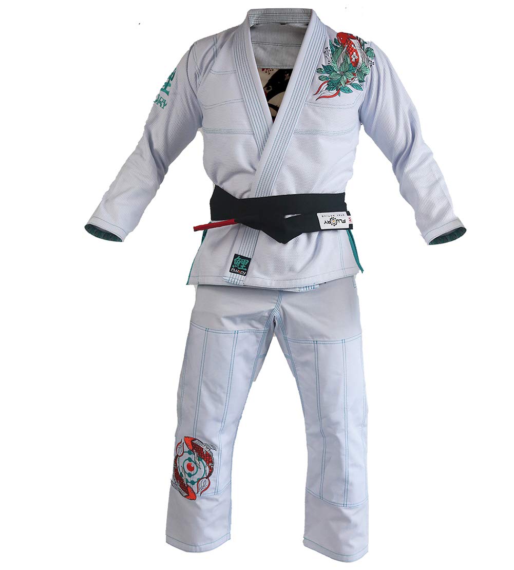 FLUORY Women's BJJ Gi - Brazilian Jiu Jitsu Kimono Uniform for Ladies - Lightweight & Durable for Training & Competition